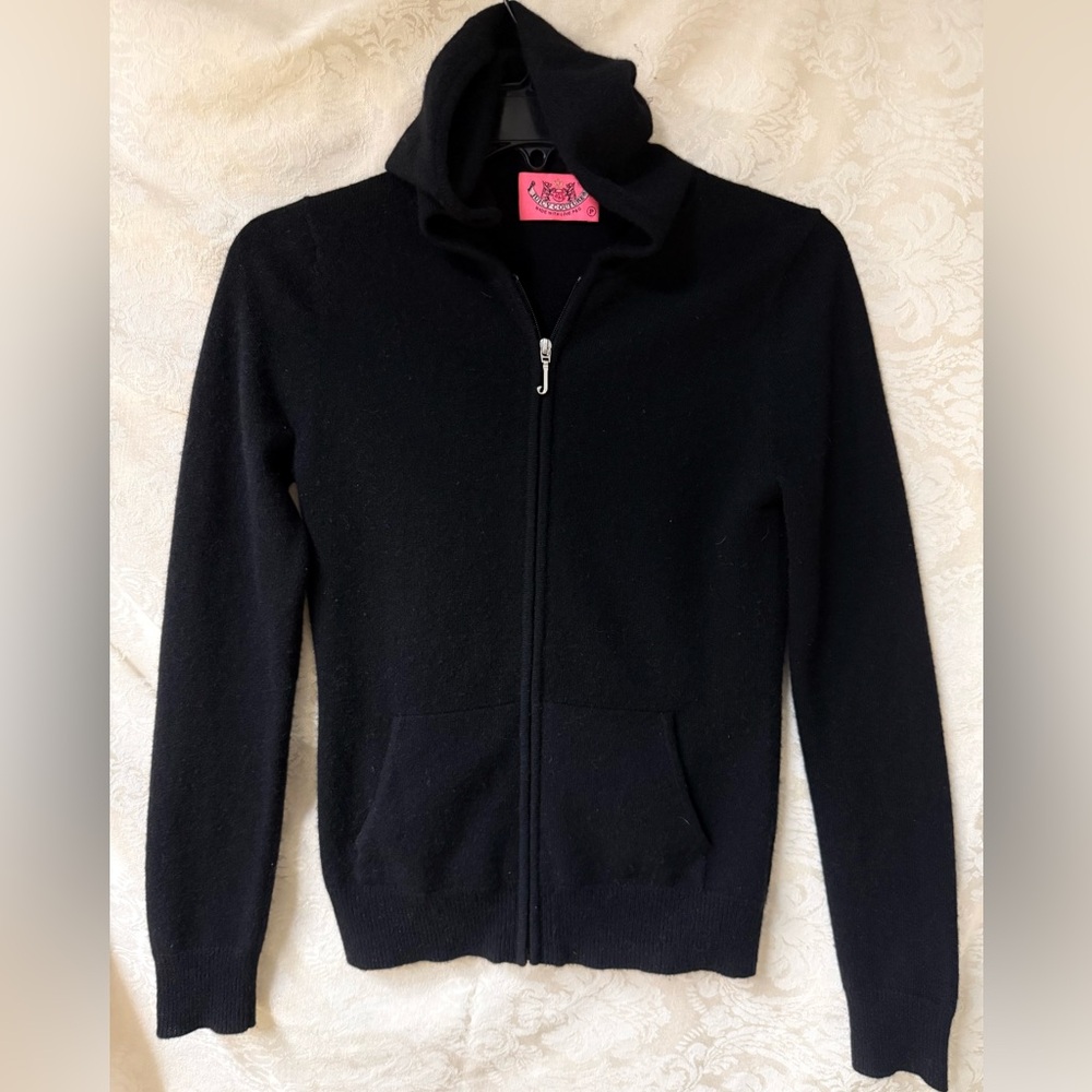 Juicy Couture Black Cashmere Hoodie